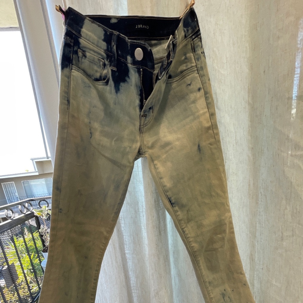 J brand crop jeans acid wash